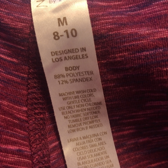 zobha Heathered leggings side zippers key pocket - Picture 8 of 8